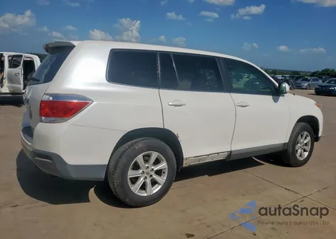 2012 Toyota Highlander Base from USA, damaged, VIN 5TDZA3EH2CS018344